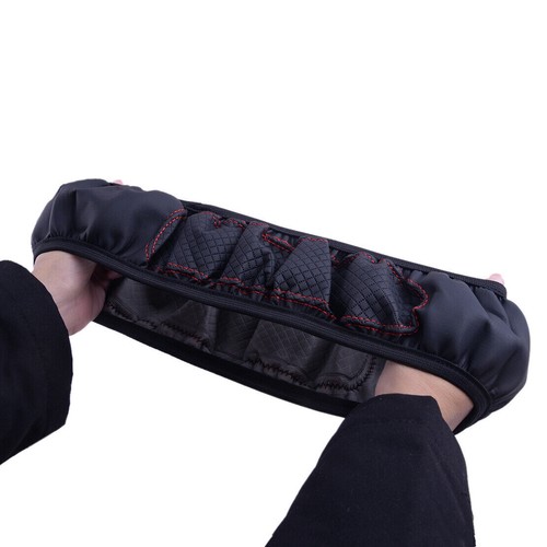 1x Leather Auto Car Steering Wheel Cover Good Grip Accessories For 15"/37-38CM - Picture 16 of 22