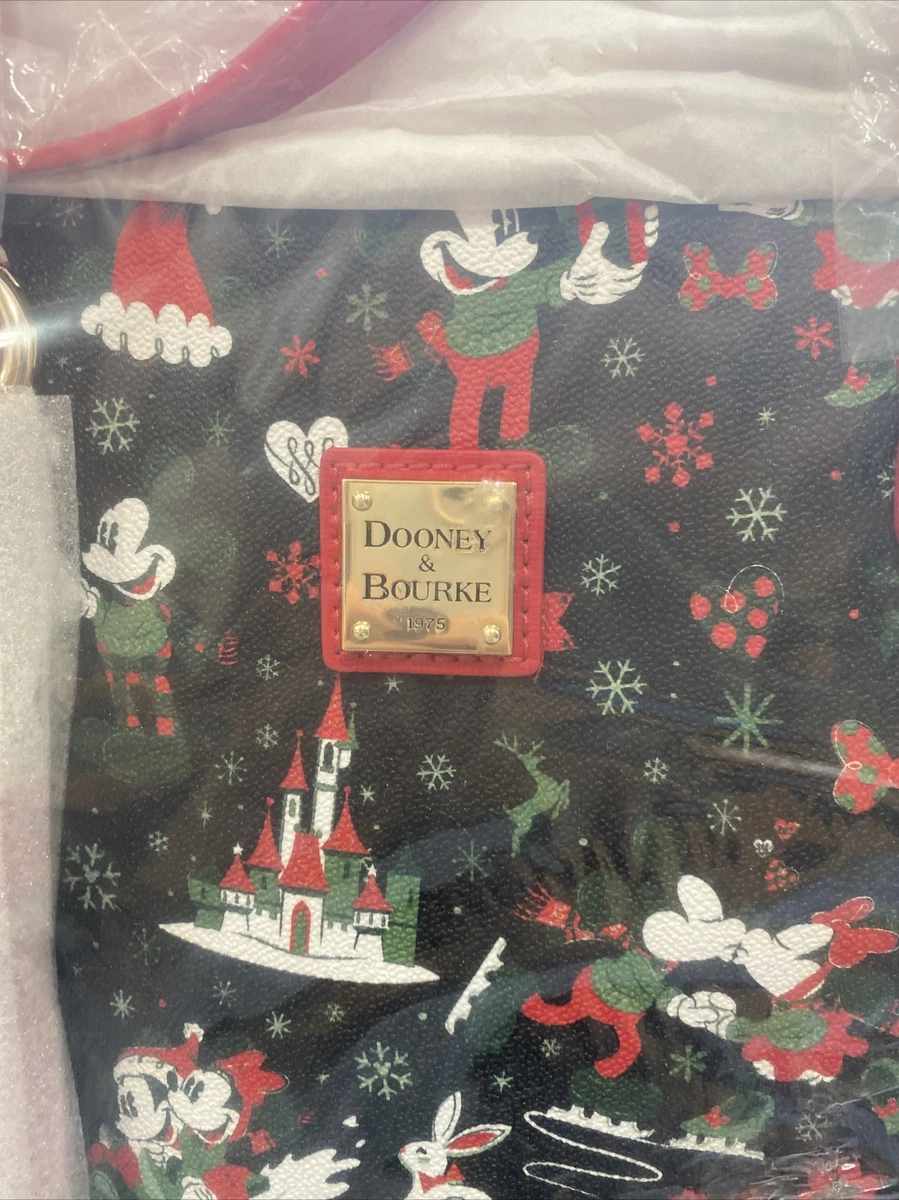 2017 Disney Dooney Bourke Christmas Woodland Winter Holiday Tote Shoulder Bag