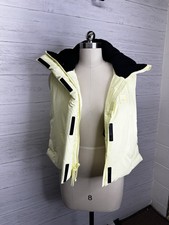 Rains Loop Women’s Puffer Vest In Straw Light Yellow, Size M Spring Ski