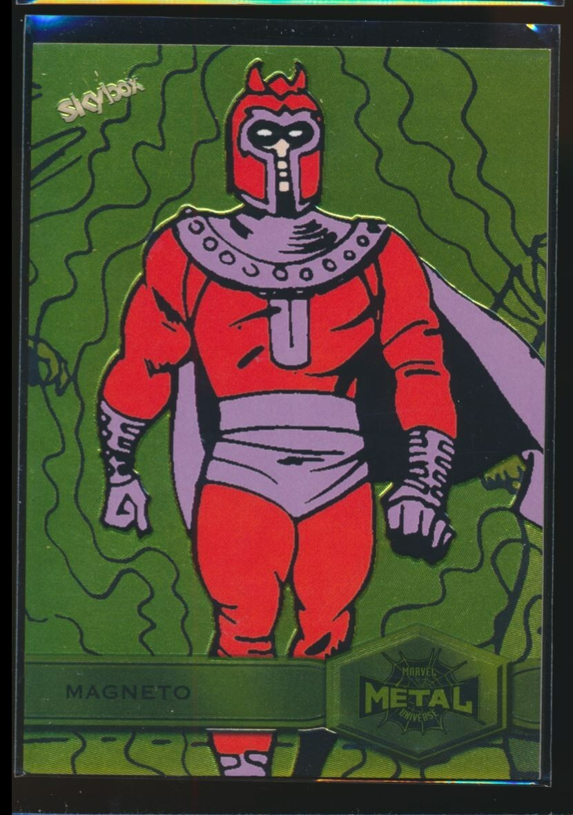 2021 Marvel Metal Universe Spider-Man | Magneto #147 Yellow FX High Series