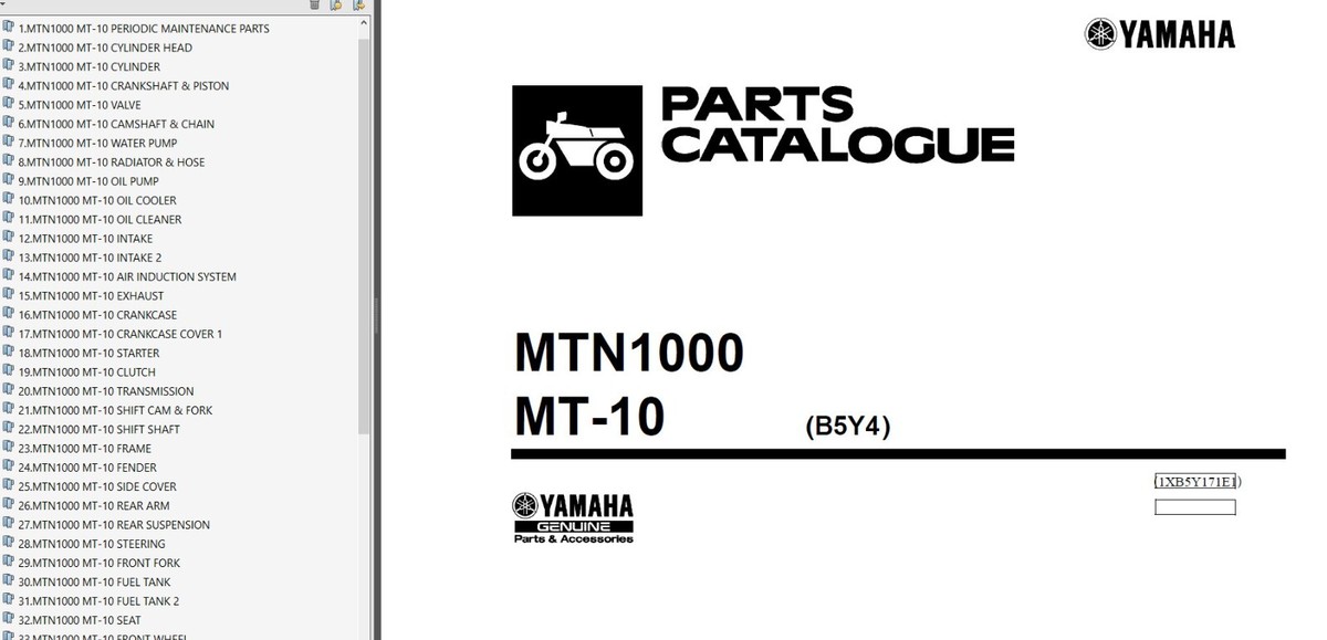 Yamaha MT-10 MT10 SP (MTN1000) 2022 SERVICE , Owner's