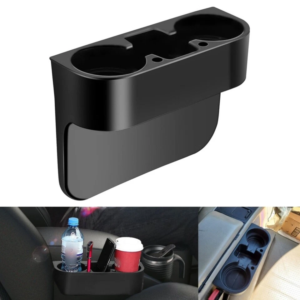 Portavasos Asiento Vehículo Taza Teléfono Celular Porta Bebidas Caja Coche Interior Organizador Foto 3 de 4