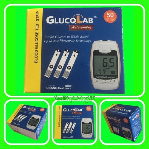 Glucolab Test Strips 1 x 50 Blood Sugar Diabetic **NEW AND BOXED