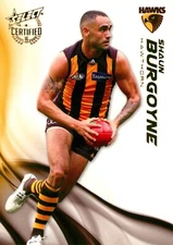 2016 Hawthorn Hawks AFL Select Certified Card - Shaun Burgoyne