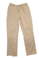 Vintage Ann Taylor LOFT Stretch Women's Petites Sz 4P Tan Straight Leg Pants