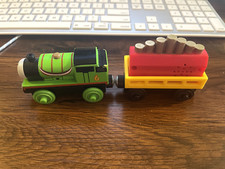 Thomas Train and Friends Wooden Percy with Streamers and Cargo Car