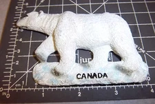 Canada Souvenir Magnet Large Polar Bear 3D resin style magnet  nice collectible