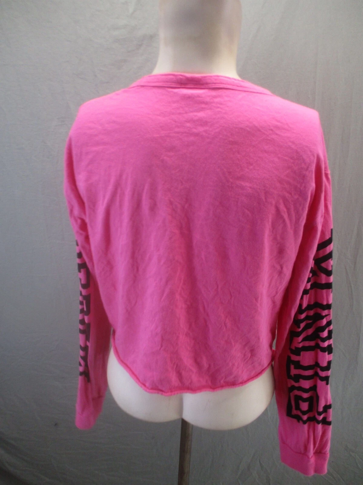 victoria-secret-vs long sleeve cutout crop athletic shirt
