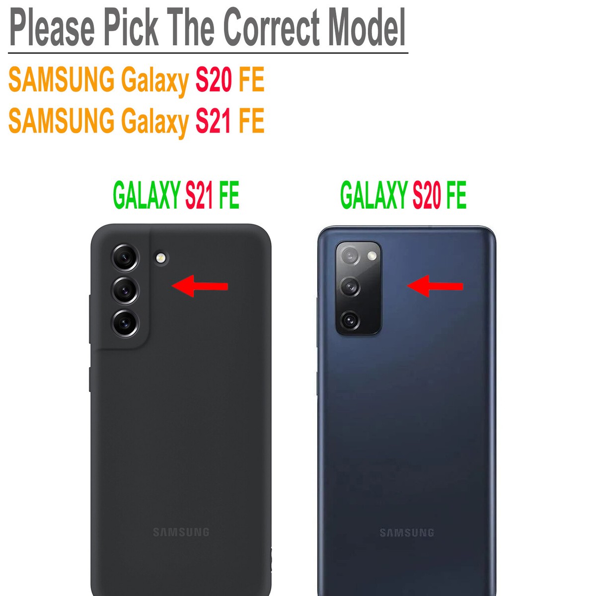 S20 Fe S21 Different Models For Samsung Galaxy S21 FE/S20 FE Case