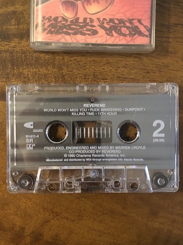RARE REVEREND PROMOTIONAL WORLD WON'T MISS YOU CASSETTE TAPE METAL HEAVY METAL - Picture 3 of 6