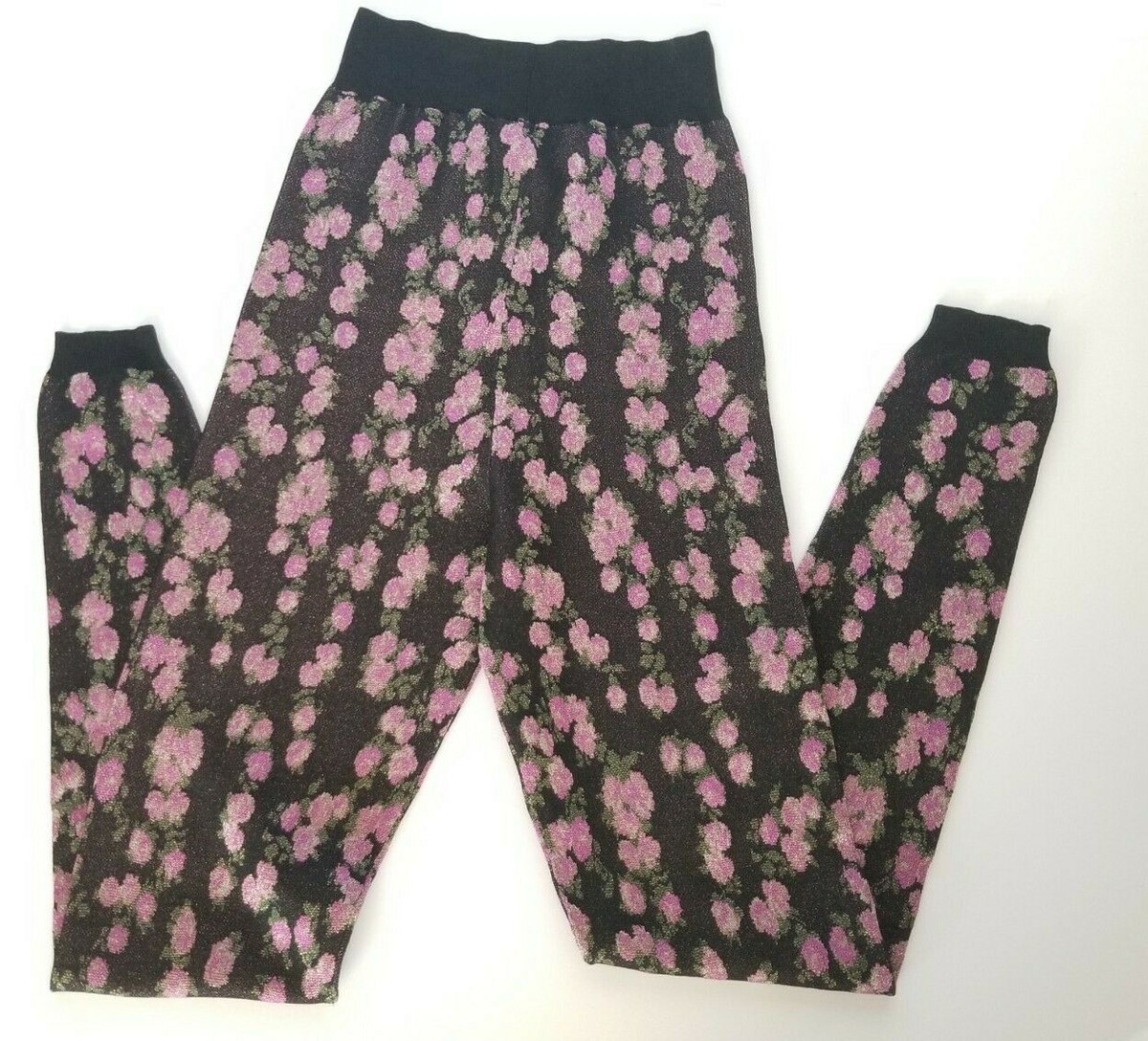 NEW Auth Gucci Lurex Floral Jacquard Mini Roses Viscose Blend