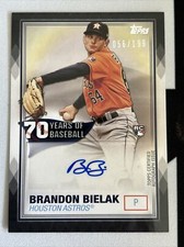 2021 Topps Series 1 70 Years Of Baseball Brandon Bielak Auto Black Parallel /199