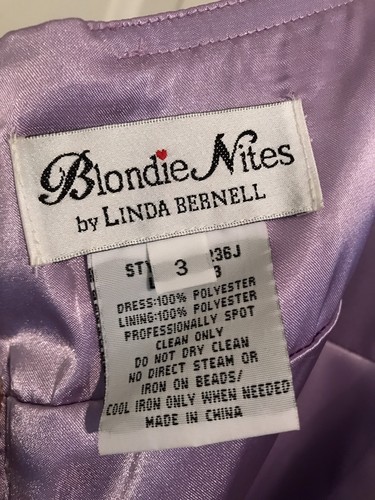 🌹Sz 3 Purple Halter Style Dress Full Floor Length Bridesmaid Formal NWT $180 - Picture 10 of 11