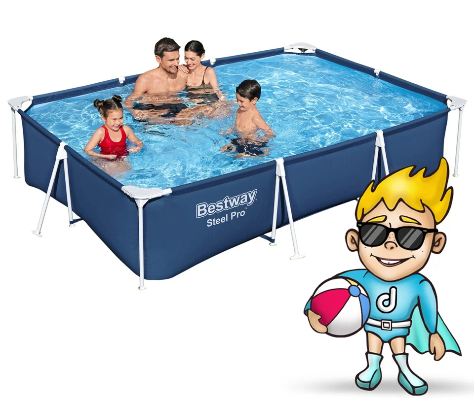 Bestway Frame Pool Gartenpool Schwimmbecken Steel Pro 300x201x66 cm 56404N - Bild 2 von 3