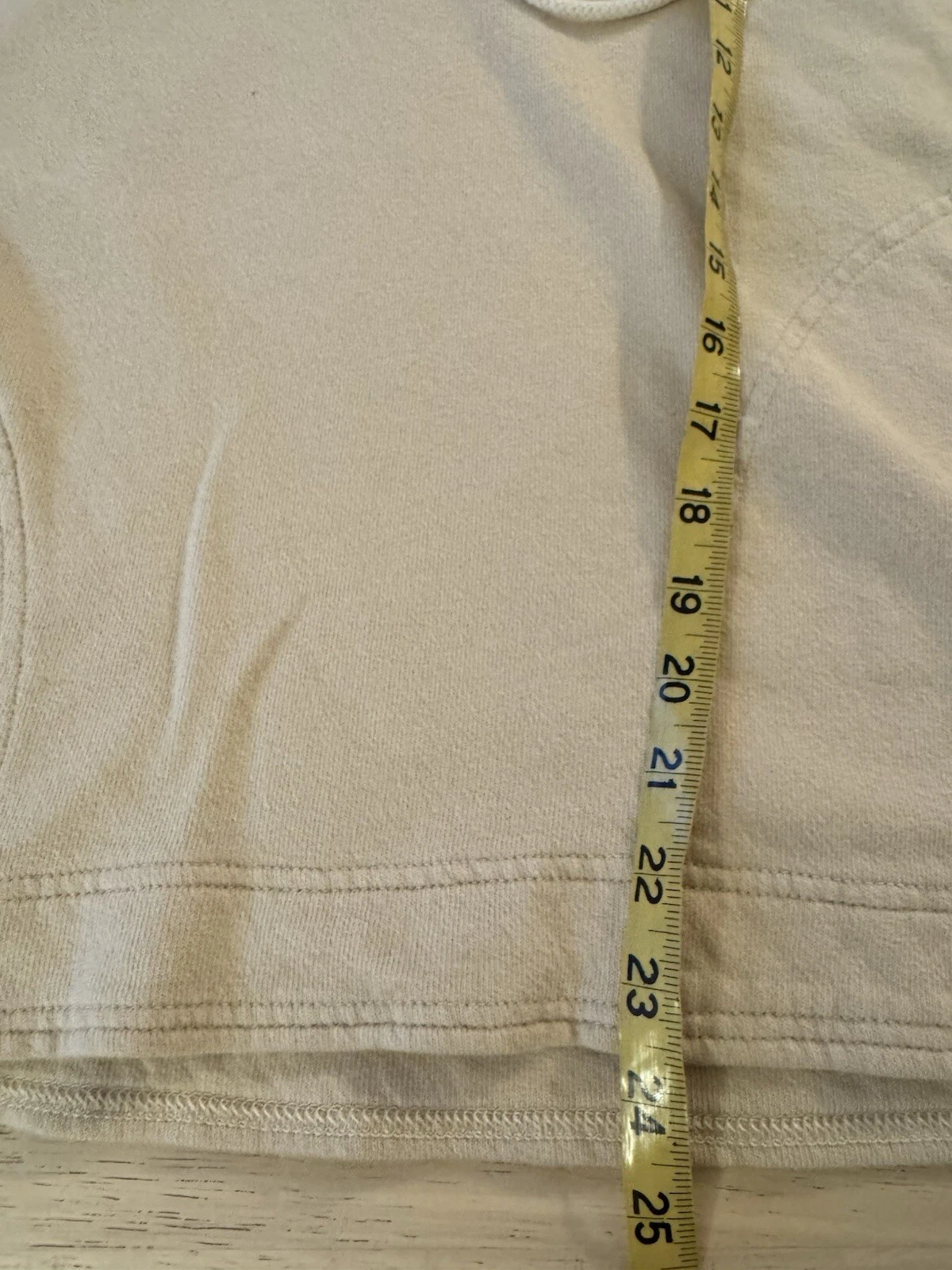 OFF WHITE Felpa con cappuccio Aerie donna panna spiaggia weekend oversize piccola