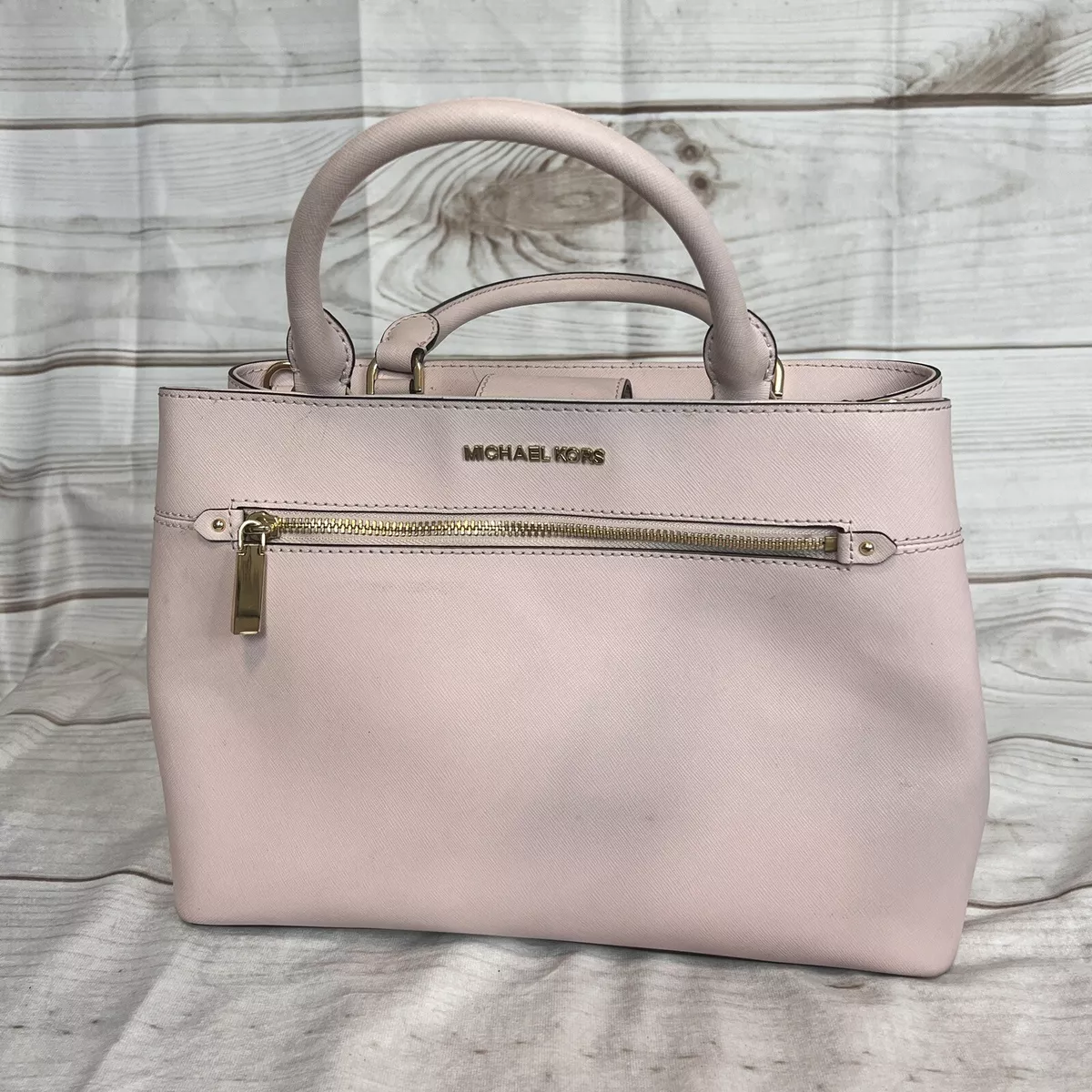 Michael Kors Selma Leather Satchel - Dusty Rose