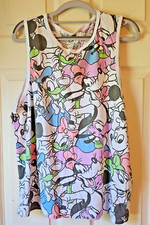 Disney Tank Top Vibrant Colors Goofy, Donald Duck Mickey Juniors Sz XXL 19 