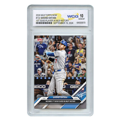 2024 Topps Now 50/50 SHOHEI OHTANI 1st in MLB 50 / 50 Card #722