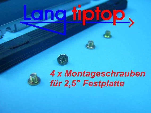 Einbaurahmen IBM Thinkpad T500, W500 + Abdeckung + Schrauben  - Bild 2 von 4