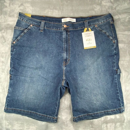 Levis Signature Carpenter Shorts Mens Sz 42 Denim Short Flex NWT NEW