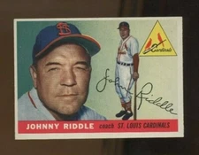 1955 Topps #98 Johnny Riddle Crease free EX