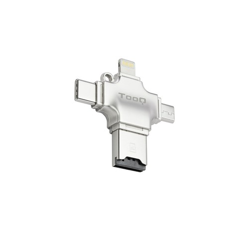 Lector de Tarjetas Externo de memoria USB 4 en 1 para tarjetas Micro SD - Tooq - Imagen 2 de 8
