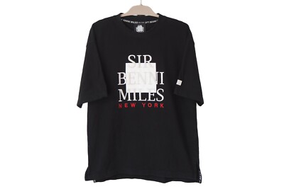 Vintage SIR BENNI MILES New York T-Shirt Size L oversize 90s