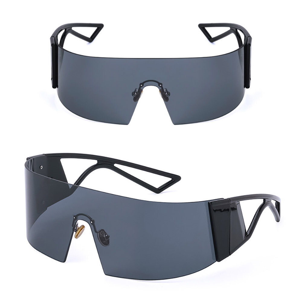 Occhiali Da Sole Fashion Shield Grande Protezione UV Senza Montatura – Donna Uomo