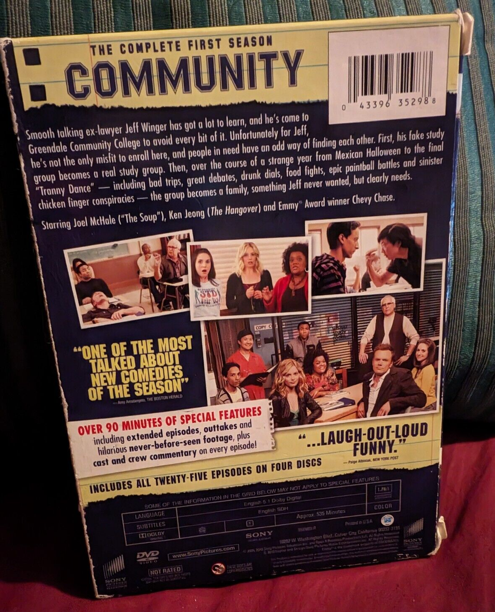 Community: Complete First Season - 4 DVD sitcom set - VERY GOOD | eBay