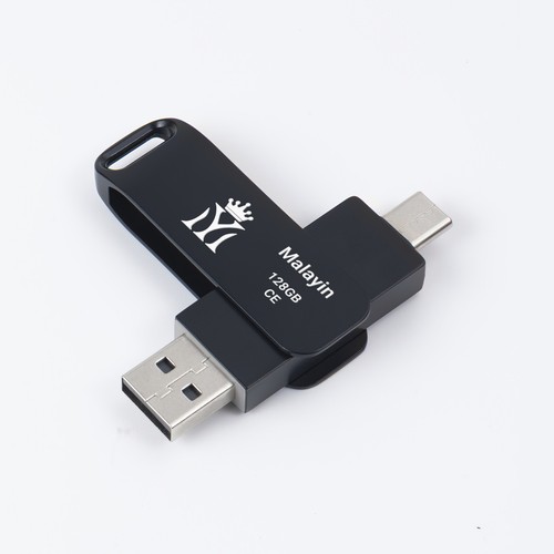 Maleyin USB stick 2-in-1 USB-C USB-A 3.0 dual memory stick 32 64 128 GB metal - Picture 8 of 11