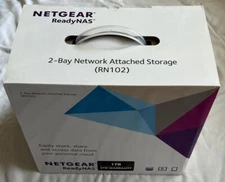 Netgear ReadyNAS RN102 Network Attached Storage NAS Raid1 Backup RN10211D-100NAS