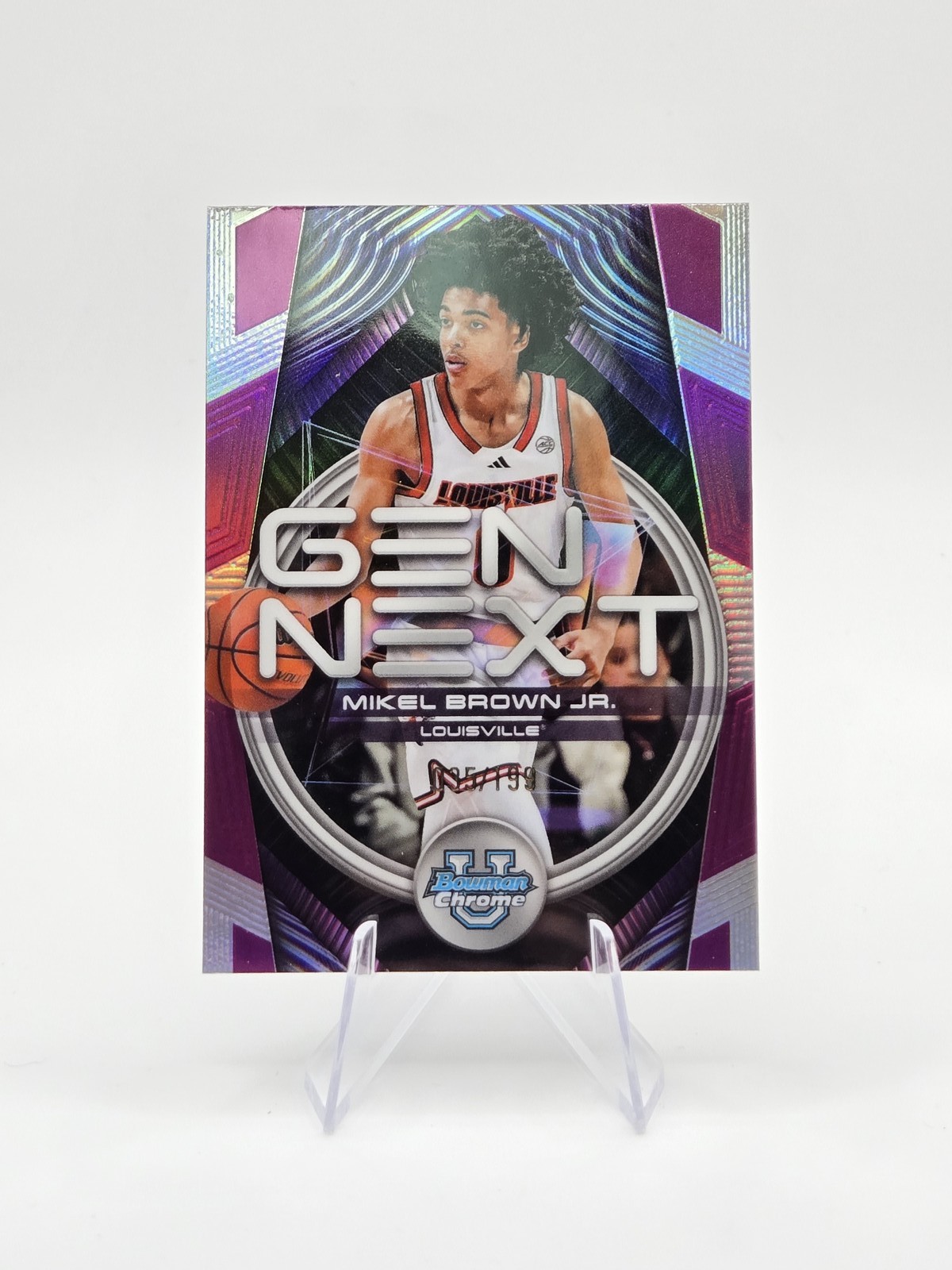 Mikel Brown Jr. 2025-26 Bowman Gen Next Fuchsia Refractor SP #/199 #GN-11