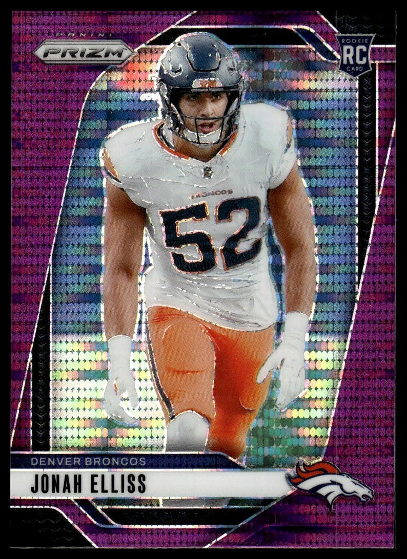 2024 Panini Prizm #356 Jonah Elliss Purple Pulsar ROOKIE CARD