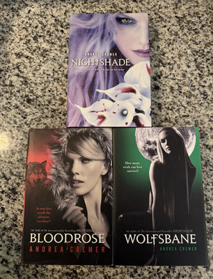 Andrea Cremer Nightshade Trilogy 3-Book Hardcover Set w/ Dust Jacket