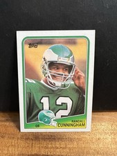 Randall Cunningham 1988 Topps Rookie Football Card Philadelphia Eagles