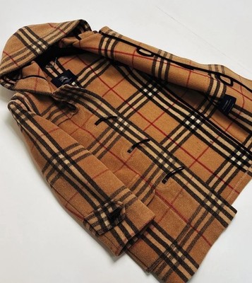 Men Coat, Burberry London overcoat  Duffle Coat  wool100% Size38 England