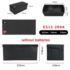 12V 200Ah Empty LiFePo4 Battery Box for Home Energy Storage PV RV System