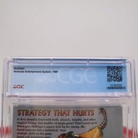 NES Nintendo Game ARCHON - A BATTLE CHESS GAME - CGC GRADED 9.6 A! NEW & Sealed!