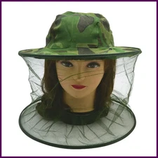 Net Mesh Face Protector Cap Insect Bee Mosquito Resistance Sun Fish Hat