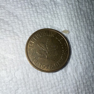 Germany 5 Pfennig 1978 Brass Coin West & Unified Era Uncertified BN Color