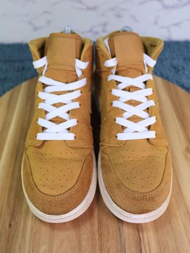 Nike Air Jordan 1 Mid Golden Harvest Sail Shoes Sneaker Youth Size 5.5Y Womens 7 - Picture 9 of 24
