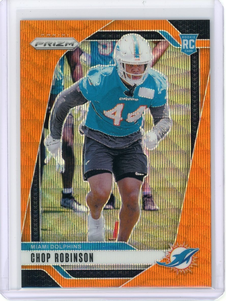 2024 Panini Prizm Rookie Chop Robinson #319 Orange Wave Prizm 57/60 (RC)