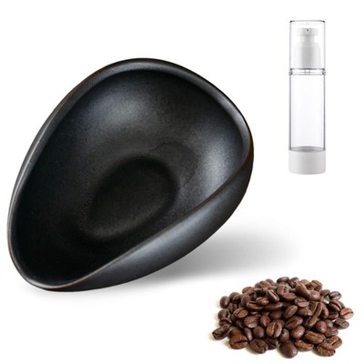Kaffeebohnen Dosiergläser Set und Sprühflasche, Rückenschale...
