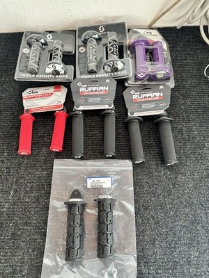 Lot Of 7 Motorcycle Grips Dirtbike Motocross ODI and Scott NEW! Free Shipping