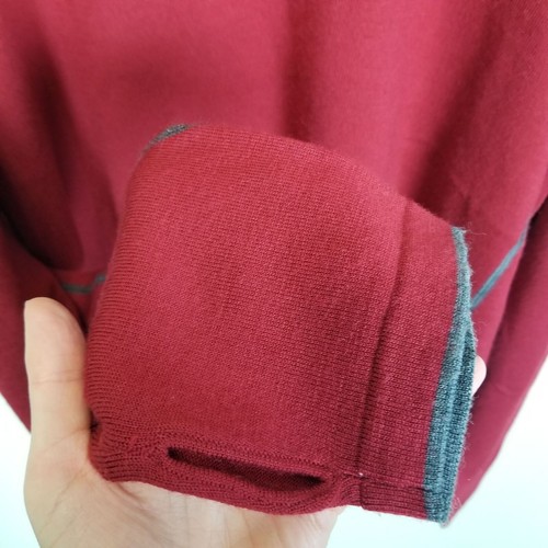 Smartwool Sweater Merino Wool Sweater Men XL Red Knit Sweater Pullover Sweater - Picture 4 of 8