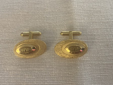DuPont Company Cufflinks 4 star service award Gold tone Vintage