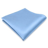 Tigertie Einstecktuch Blau Hellblau Einfarbig - Tuch Polyester