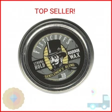 Fisticuffs Strong Hold Mustache Wax Gentlemen's Blend 1 OZ. Tin