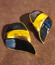 orecchini vintage americani anni 60 a clip  firma Monet  - vtg earrings