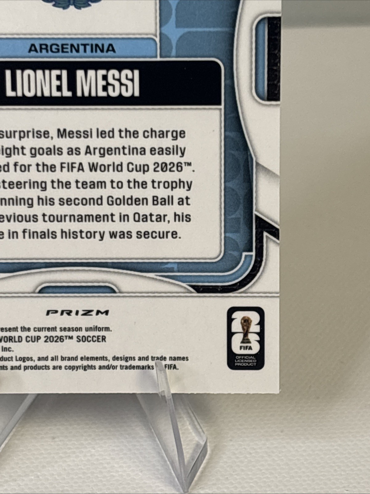 2026 Panini Prizm FIFA World Cup World Cup #10 Lionel Messi Argentina WAVE PRIZM view 17